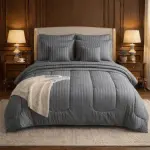 Luxury Stripes Comforter Set - 8pcs
