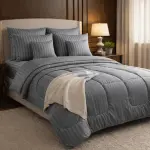 Luxury Stripes Comforter Set - 8pcs